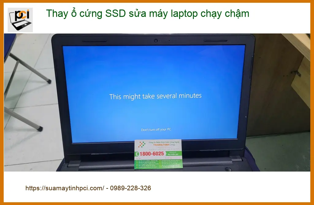 Anh Kiệt văn phòng – Thay ổ cứng SSD sửa laptop chạy chậm Quận Bình Tân