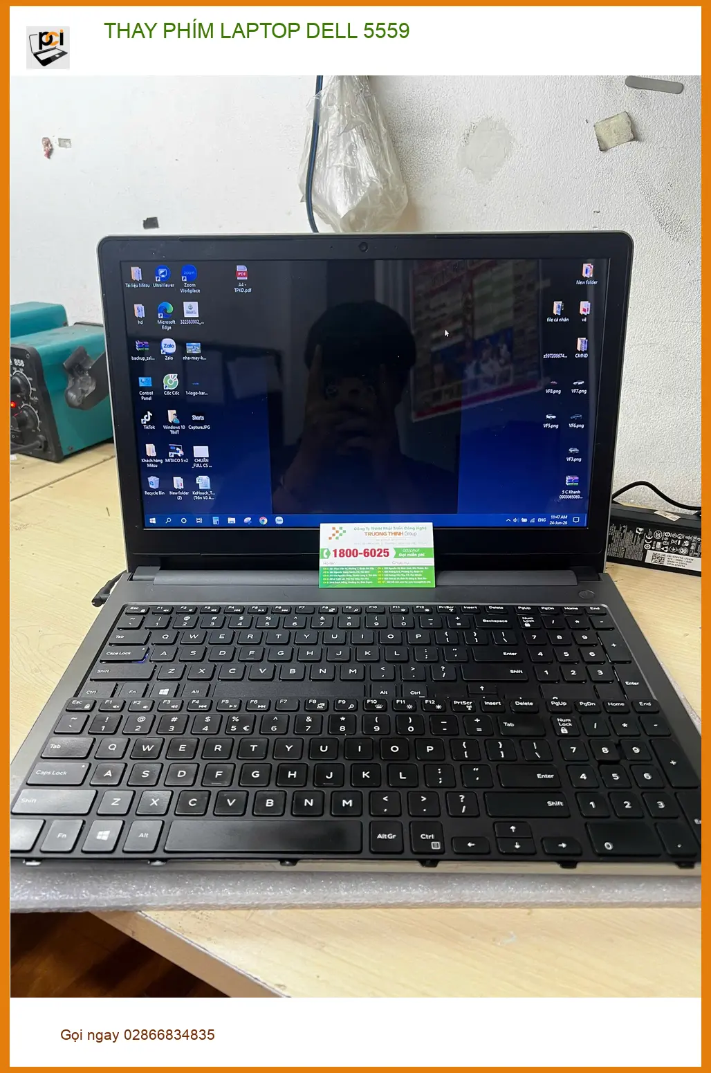 Anh Quang kỹ sư - Chuyện Thay phím laptop Dell 5559 Quận Gò Vấp ảnh thực tế 1