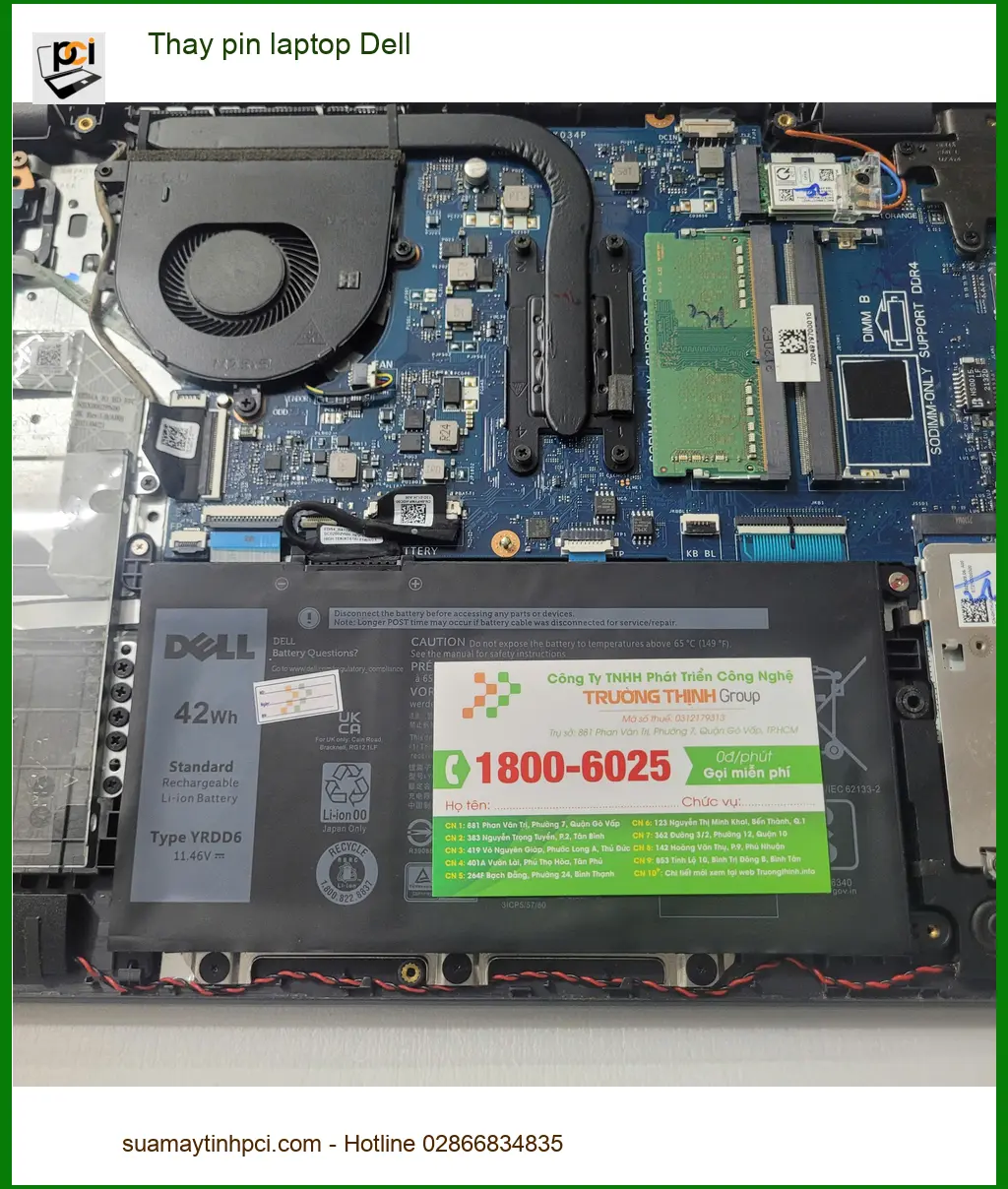 Anh Minh kiến trúc sư ở Quận Tân Bình kể chuyện thay pin laptop Dell lấy liền