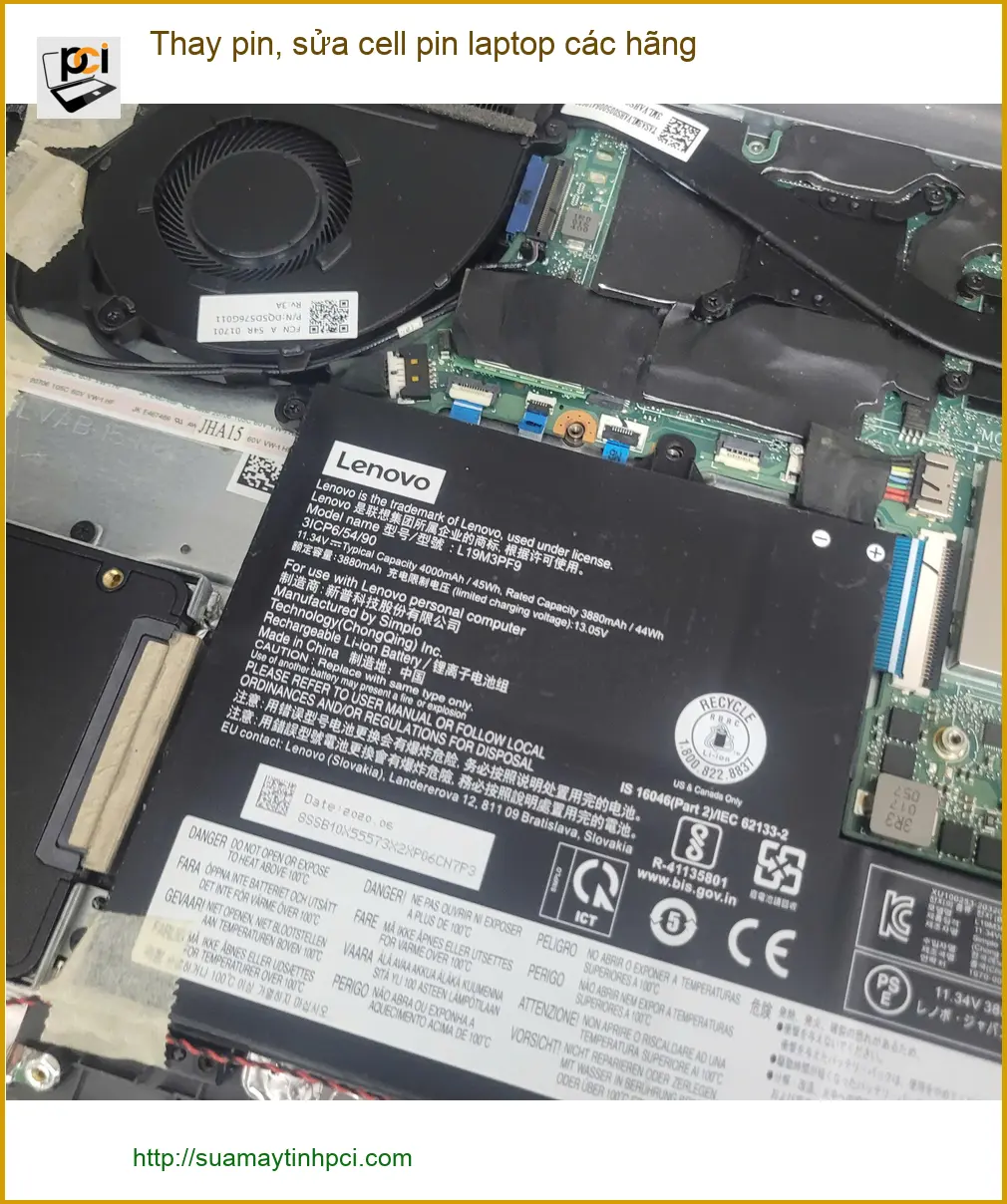 Anh Khoa kỹ sư hài lòng khi thay pin laptop các hãng Quận Tân Bình
