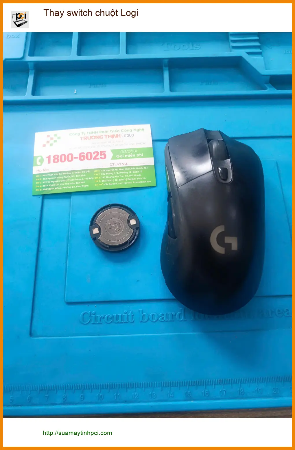 Tiệm thay switch chuột Logi Quận Tân Phú – Chị Mai review ca double click