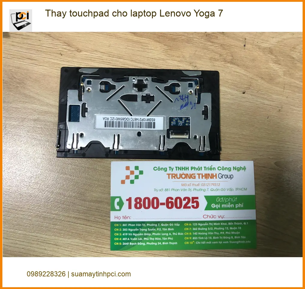 Anh Trọng kỹ sư – Thay touchpad laptop Lenovo Yoga 7 Quận Bình Tân