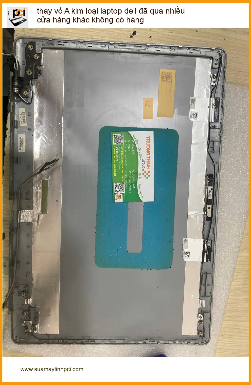 Chỗ thay vỏ A kim loại laptop Dell Bình Thạnh – Anh Đăng tìm mãi mới thấy
