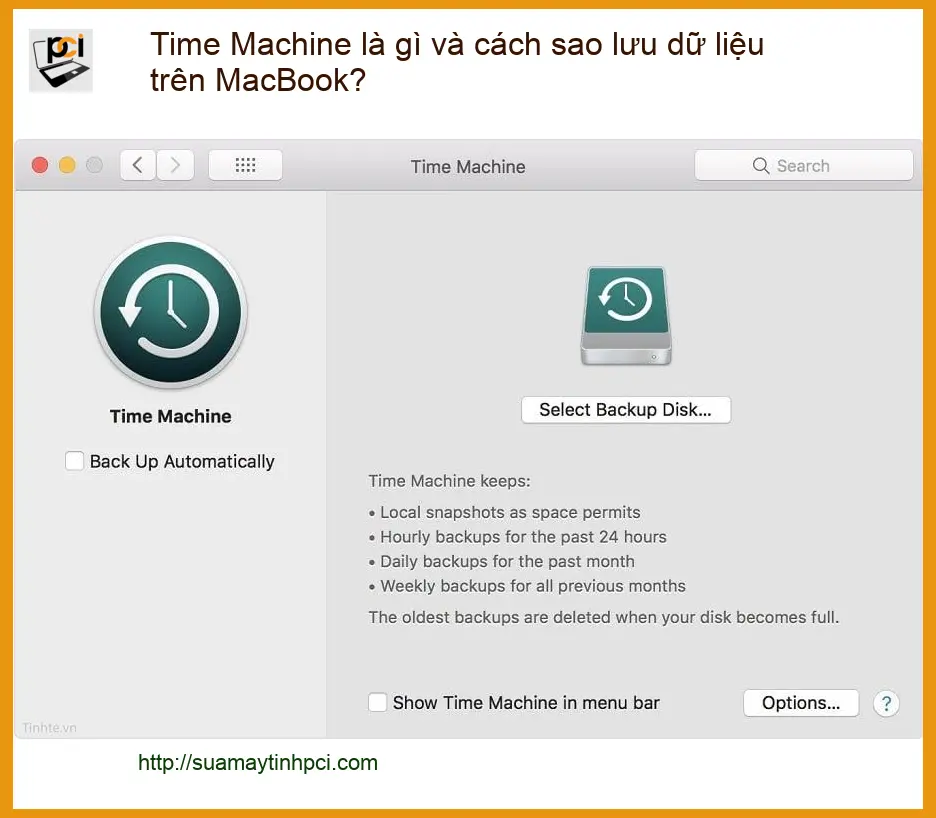 Macbook Time Machine là gì và cách sao lưu dữ liệu – Trung tâm hỗ trợ TPHCM