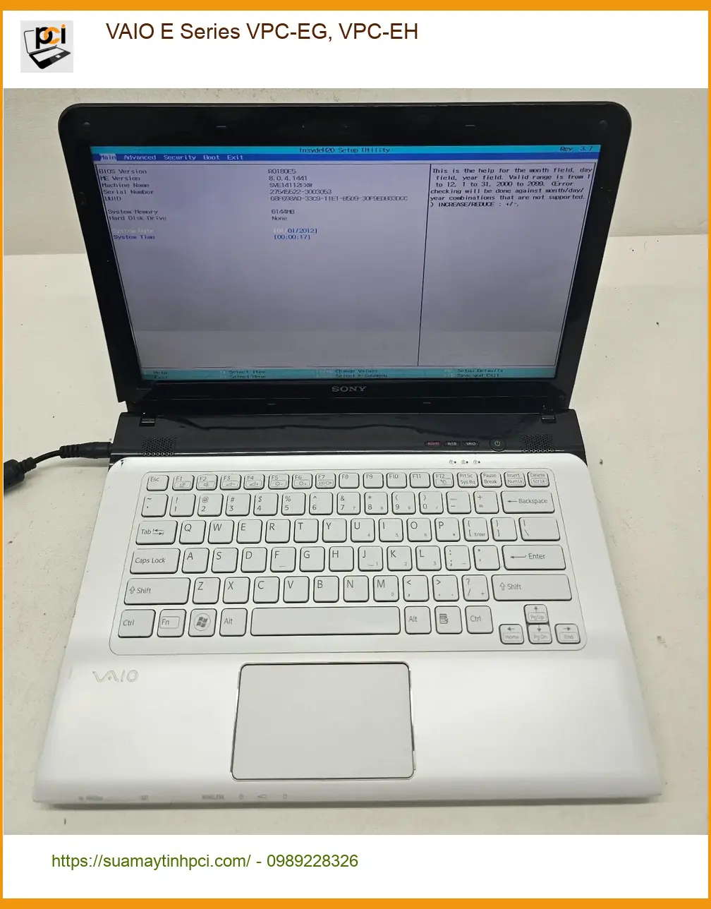 Sửa Webcam Laptop VAIO VPC-EG, VPC-EH - Nhanh & Giá Rẻ TPHCM