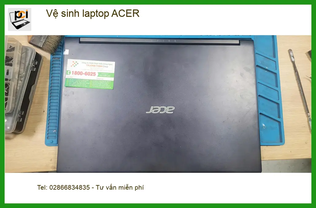 Bạn Kiệt designer lo lắng máy nóng – Tìm dịch vụ vệ sinh laptop ACER Quận Bình Tân