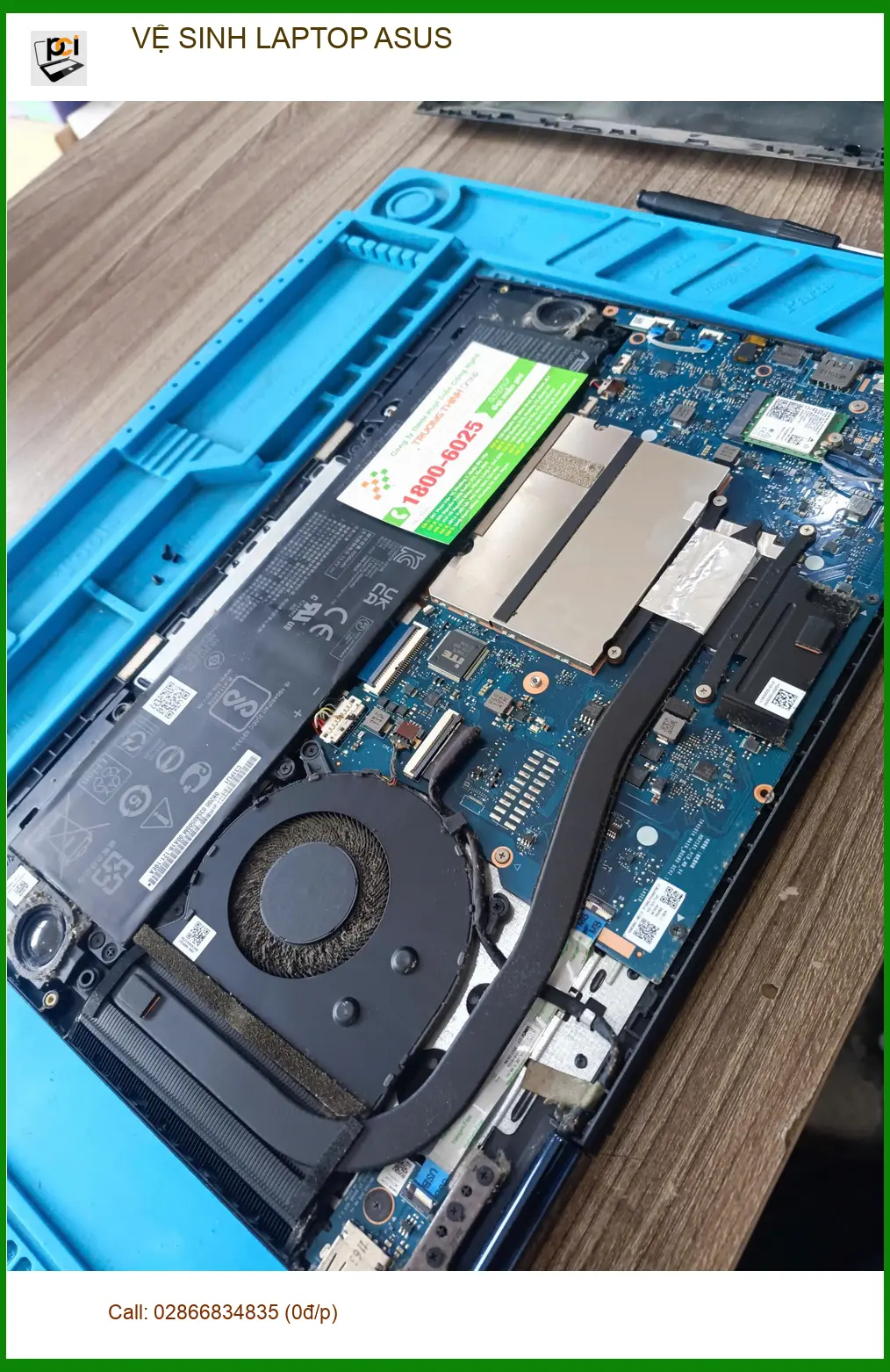 Dịch vụ vệ sinh Laptop Asus Quận Tân Phú giá rẻ - Bạn An nhân viên marketing ảnh thực tế 1