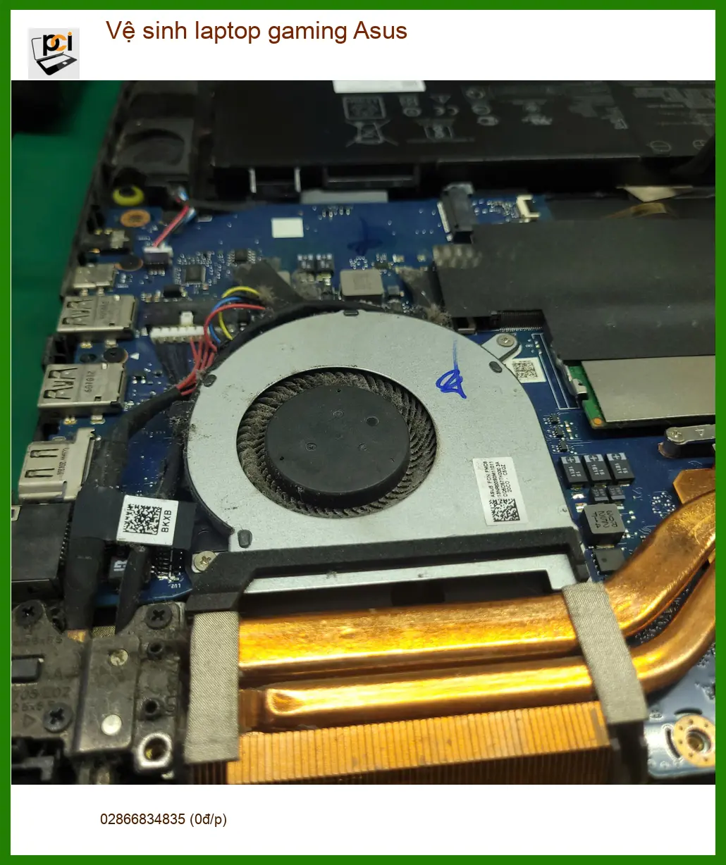 Địa điểm vệ sinh laptop gaming Asus Quận Tân Bình giá tốt - Chị Hạnh tin ảnh thực tế 1