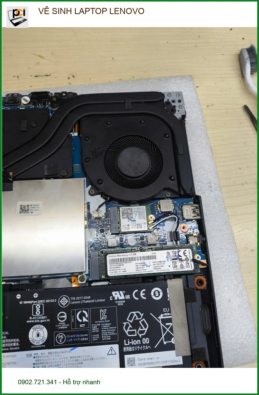 Trung tâm vệ sinh laptop Lenovo Quận Gò Vấp – Chị Thảo cần lấy liền