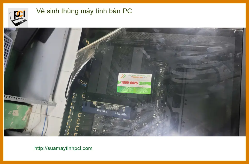 Cô Thảo đánh giá cao - Trung tâm vệ sinh thùng máy tính bàn PC Quận Bình Tân gần đây ảnh thực tế 1