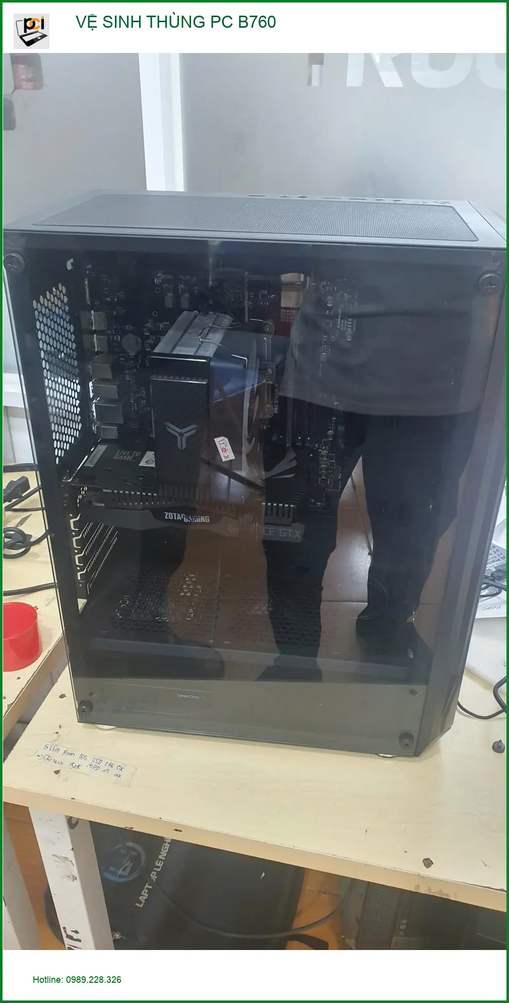 Anh Nhật chuyên gia IT suýt hỏng PC vì bụi, review vệ sinh B760 Quận Gò Vấp ảnh thực tế 1